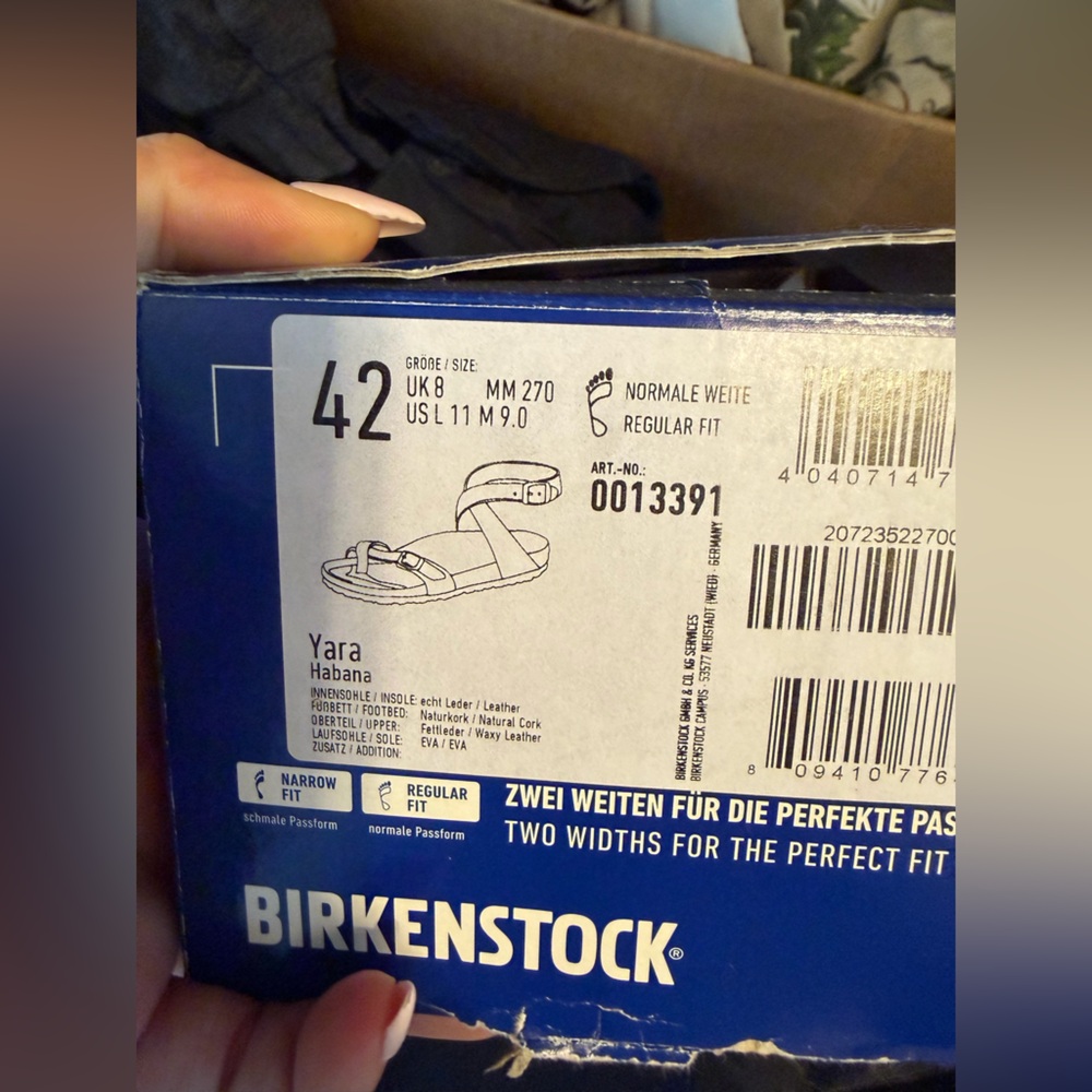 Birkenstock Yara Sandals new in box 42